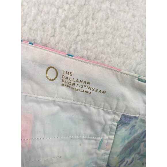 Lilly Pulitzer Callahan Shorts Women’s 0 Sparkling Blue Hey Bay Bay 5” Inseam - Picture 9 of 10